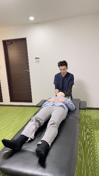施術中の写真